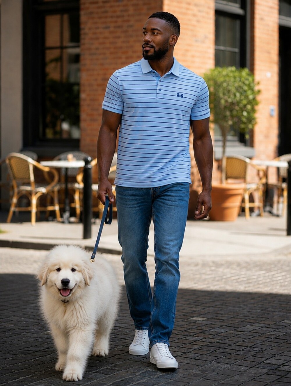 Under Armour Performance Polo Shirt Men's Lg Light Blue | EUC - Retail: $65–$85